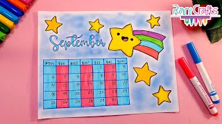 DIY - SEPTEMBER Calendar - Bullet journal, decoration, organization ideas.