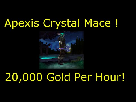 WoW 6.2: 20k gold/hr transmog farm ( Apexis Crystal Mace ) WoD gold farm guide
