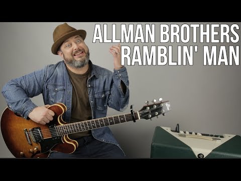 Allman Brothers - Ramblin' Man - Guitar Lesson