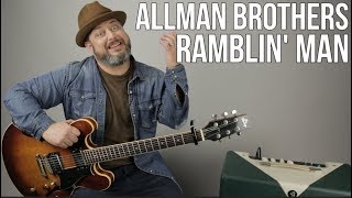 Allman Brothers - Ramblin&#39; Man - Guitar Lesson