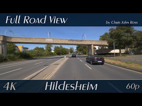 Hildesheim, Germany: Marienburger Straße, Am Kreuzfeld, Senator-Braun-Allee, B6 - 4K (2160p/60p) UHD
