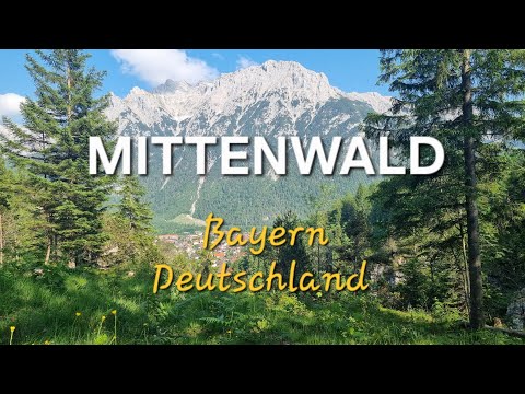 Wir machen einen Ausflug nach Mittenwald mit dem Zug