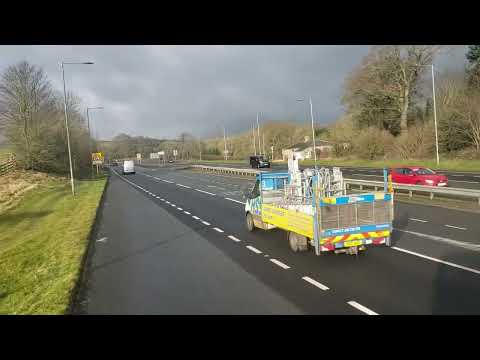 Front Seat View: Route 685 Hexham - Haltwhistle 11158/YX68 UXJ