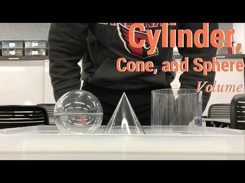 Cylinder, Cone, and Sphere Volume