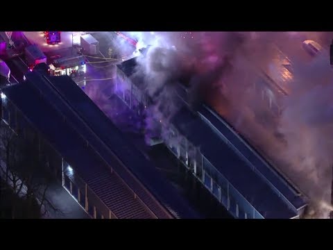 NJ Large Fire At Storage Center