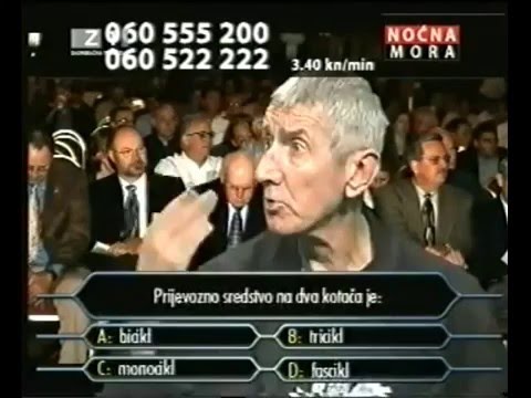 Nocna mora - Laki milijunas - Prijevozno sredstvo na dva kotaca je:
