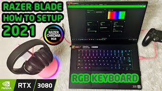 Razer Blade 2021 - How To Setup RGB Keyboard Lighting (Razer Chroma)