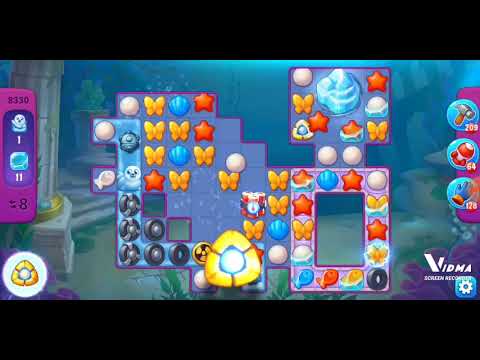 Fishdom. 8330 super hard level no boosters and diamonds. 15 moves