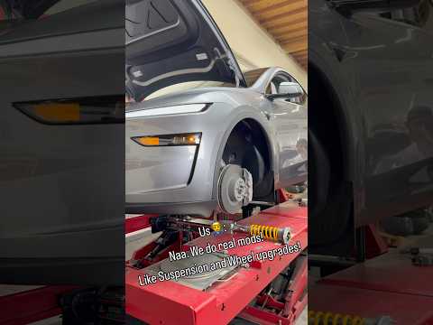 We did it! Worlds first 2026 Model Y Juniper on Öhlins coilovers and our Aspira AF-10!