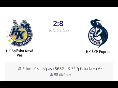 5.kolo nadstavby HK Spišská Nová Ves - HK ŠKP Poprad