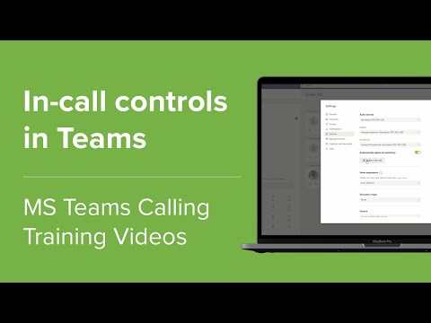 In-call controls - Microsoft Teams Training