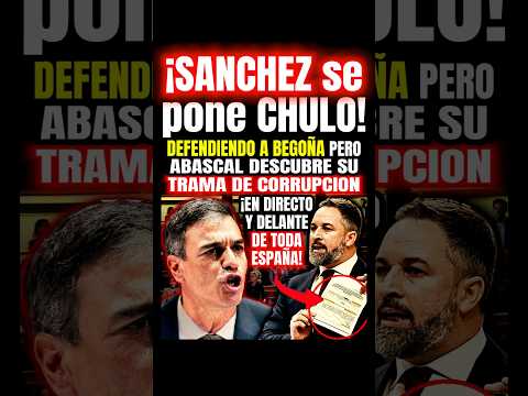 😡What a scoundrel! Sánchez uses his wife and Abascal destroys him!🤬