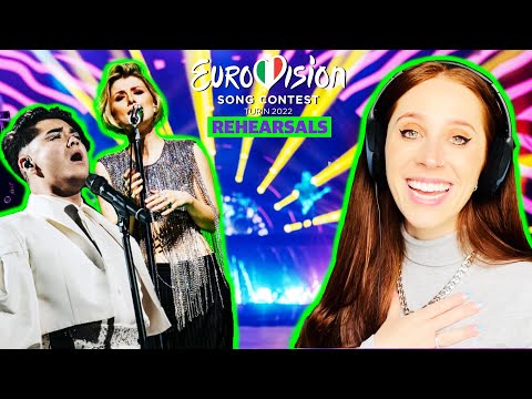 I REACTED TO THE ESC 2022 REHEARSALS // 6 MAY