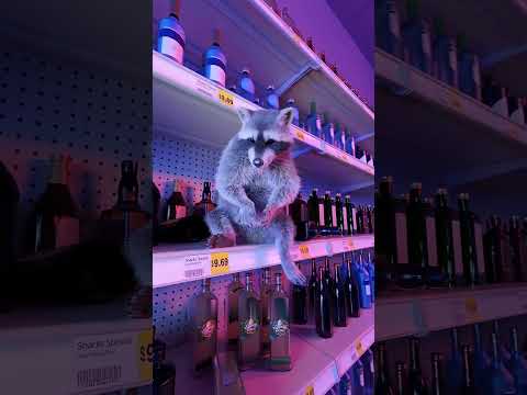 This Raccoon Broke Into A Liquor Store And Got Drunk 😳