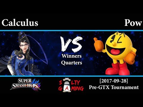 [2017-09-28] Smash 4 - Calculus (Bayonetta) vs Pow (Pacman) WQ