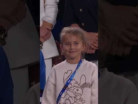 Novak’s daughter DEFINITELY knew it was past her bedtime ⏰😂 #ausopen #shorts