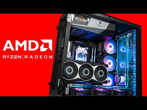 AMD Full System !!! ANTEC P120 Crystal Time-lapse Build ft. D5 Pump and Distro Plate