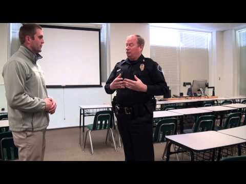 Campus Police demonstrate lockdown procedures