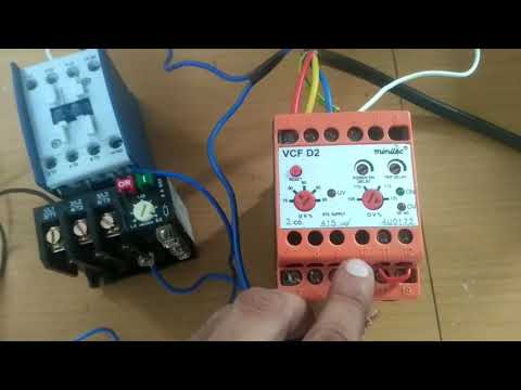 Under voltage and over voltage relay wiring connection