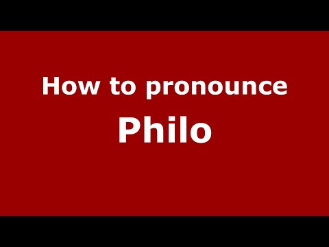 How to pronounce Philo (Indonesia/Indonesian) - PronounceNames.com