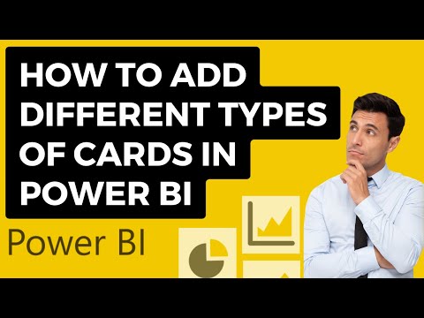 How to Add Different Types of Cards in Power BI | Power BI Tutorials for Beginners
