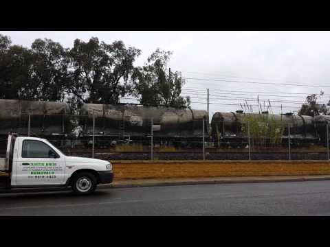 Pacific national 8161 on cement run through minto