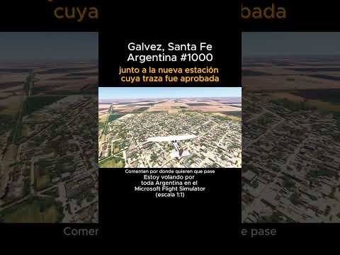 Galvez, Santa Fe desde el Microsoft Flight Simulator #galvez #santafe #msfs #joaha45 #argentina
