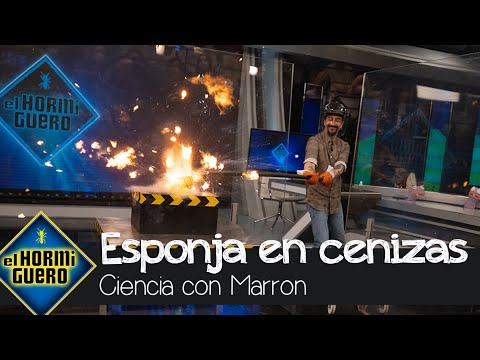 Marron convierte en ceniza una esponja con una sorprendente explosión - El Hormiguero