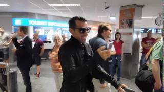 Michael Simon and Phil Speiser (Scooter) Budapest Airport 18.06.2016