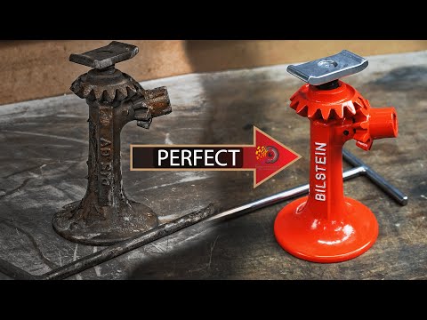 Old Car Jack 1956| Perfekt Restoration | Bilstein| BMW Isetta 250| German Restoration