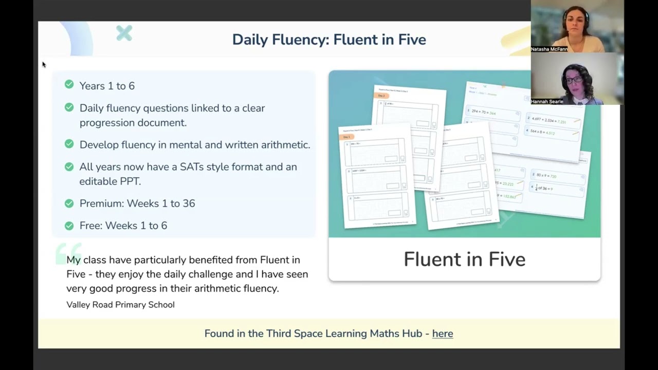 Fluent in Five | Free Primary Maths Resources | Third Space Maths Hub