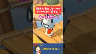 【あつ森】観光に来たジャックのセリフがヤバ過ぎる！  #あつまれどうぶつの森