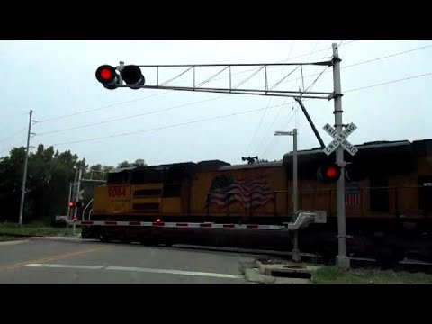 UP 9084 South MSSDM Filmed In Faribault MN Train Ties Down At Kasper Siding (7-30-2021)