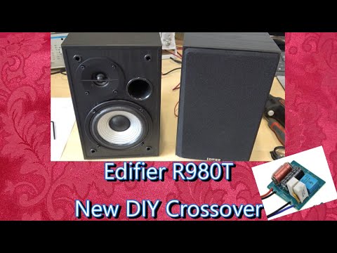 Adding a crossover to the Edifier R980T.