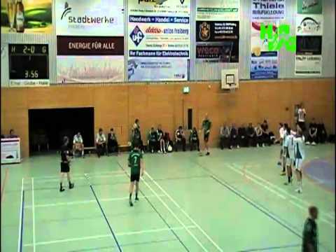 Spielausschnitt HSG Freiberg - LHV Hoyerswerda - 03.11.2012