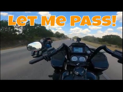 How to Pass a Group of Bikers! Actual Pass