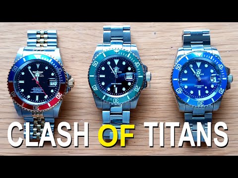 CLASH OF TITANS! INVICTA 29180 vs MY-H3 vs the STEELDIVE 1953! COLOSSAL BATTLE OF THE HOMAGE WATCHES