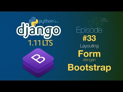 Belajar Django 33 Layouting Form dengan bootstrap