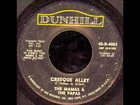 Mamas & The Papas - Creeque Alley on 1967 Mono Dunhill 45.