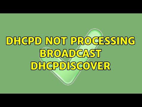 dhcpd not processing broadcast DHCPDISCOVER
