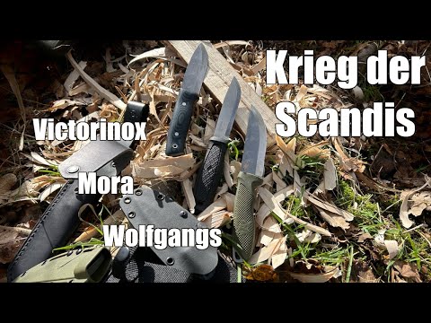 Kampf der Scandis - Mora Garberg vs Victorinox Master Mic L vs Wolfgangs Scandi