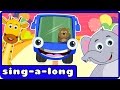 The Wheels On The Bus Go Round And Round Nursery Rhymes With Lyrics By HooplaKidz Sing A Long
