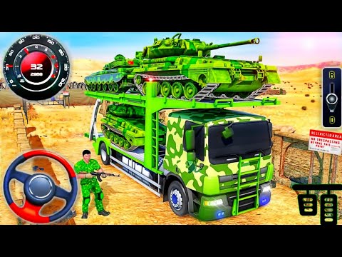 Army Vehicle Transport Truck 2023 - US Cargo Driving Simulator - Android GamePlay