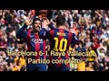 Barcelona VS Rayo Vallecano (6-1) 08/03/2015 último partido de Xavi y Iniesta juntos como titulares