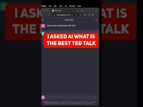 I asked AI what's the BEST TED Talk