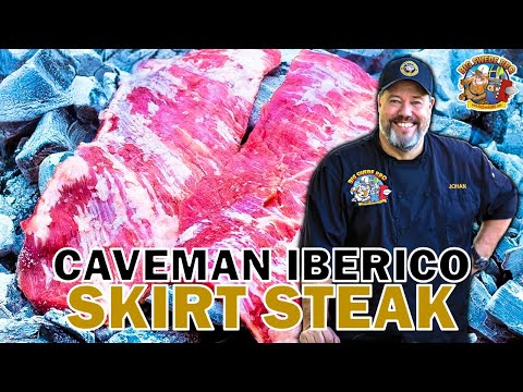 Caveman Iberico Skirt Steak – Cooking Directly on Charcoal!
