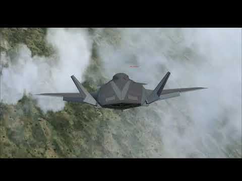 Plane From The Stealth Movie & My Epic Flying Skills - Flight Simulator X
