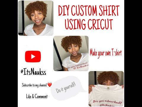 DIY CUSTOM T-SHIRT USING CRICUT| SUPER EASY