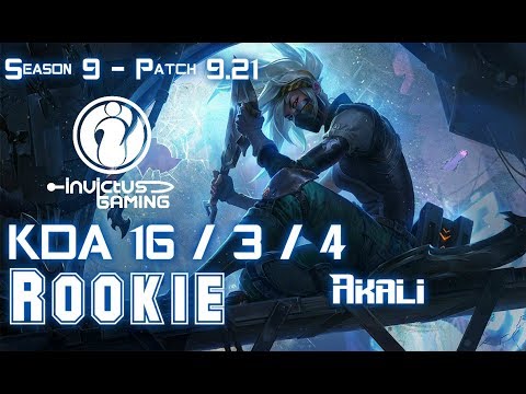 IG Rookie AKALI vs RYZE Top - Patch 9.21 EUW Ranked