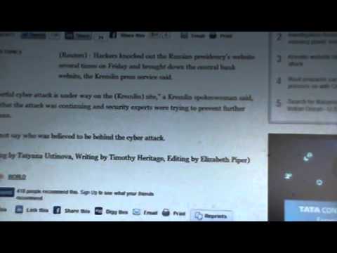 Kremlin website hit by 'powerful' cyber attack